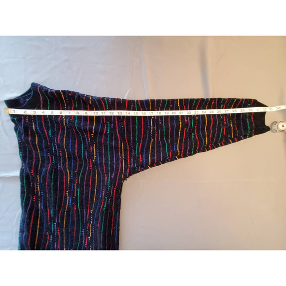 Vintage Tundra Textured Rainbow Stripe 90s Coogi-Stryle Men's Sweater L/G - Picture 7 of 7